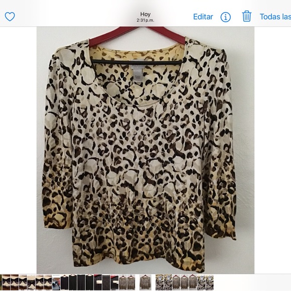 Chico's Tops - Chico’s animal prints size1.